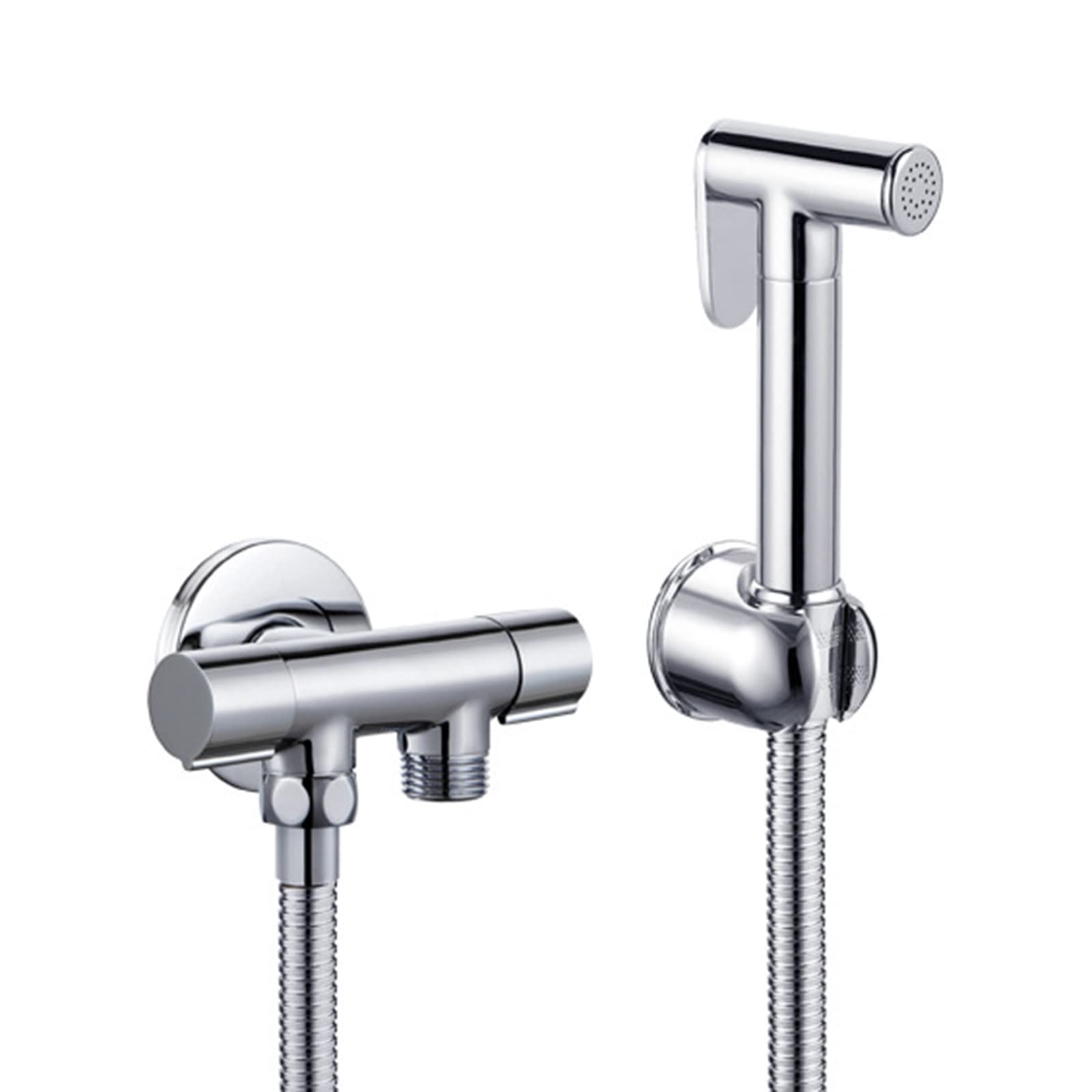 Yjyjy Chrome A Bidet Sprayer For Toilet,Handheld Bidet Sprayer For Toilet,Bidet Shower Kit,Bidet Sprayer For Toilet Portable,Brass,Handheld Bidet Sprayer Kit,Bidet Shower Kit