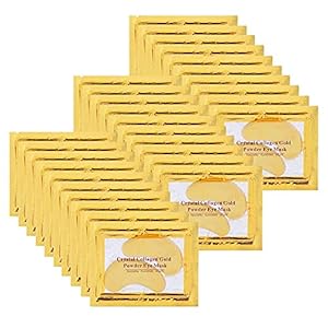 30 Pairs Under Eye Collagen Patches, Gold Moisturizing Under Eye Mask, Under Eye Gel Pads for dark circles and puffiness