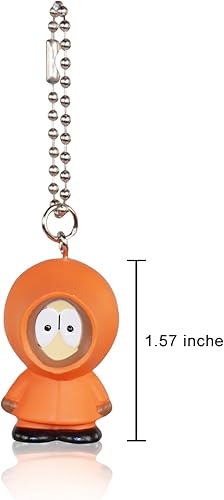 Miniatura 5 de ZJYJING Kenny - Colgante de personaje de dibujos animados, juego de cinco, mochila, llavero, escultura, decoración de escritorio, Blanco sucio