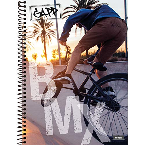Caderno de 10 Matérias, Gapp, Foroni, 200 Folhas, Capa Dura, Universitário, 200x275mm, Pacote com 4
