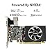 QTHREE GeForce GT 730 4GB DDR3 Low Profile Graphics Card, 2X HDMI, DP,VGA,Small Form Factor Video Card for PC,Computer GPU,PCI Express 2.0 X8,DirectX 12