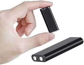 Safety Net Spy 4K Small Mini Voice Activated Audio Recorder Hidden | Long 94 Hour Storage Capacity (8GB) | 8-10 Hours Recording | Date & Time Stamp | Easy to Use | Crystal Digital Recorder