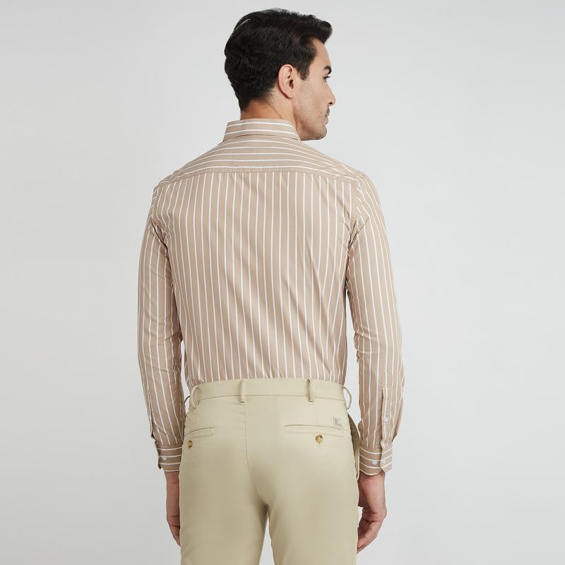 Image of Men's Striped Cotton Formal Shirt