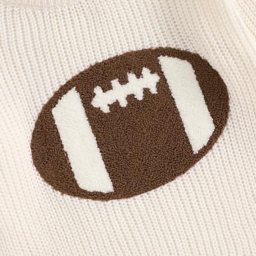 Toddler Baby Boys Football Sweaters Winter Warm Jumpers Clothes Long Sleeve Rugby Embroidery Knitted Pullover Tops4