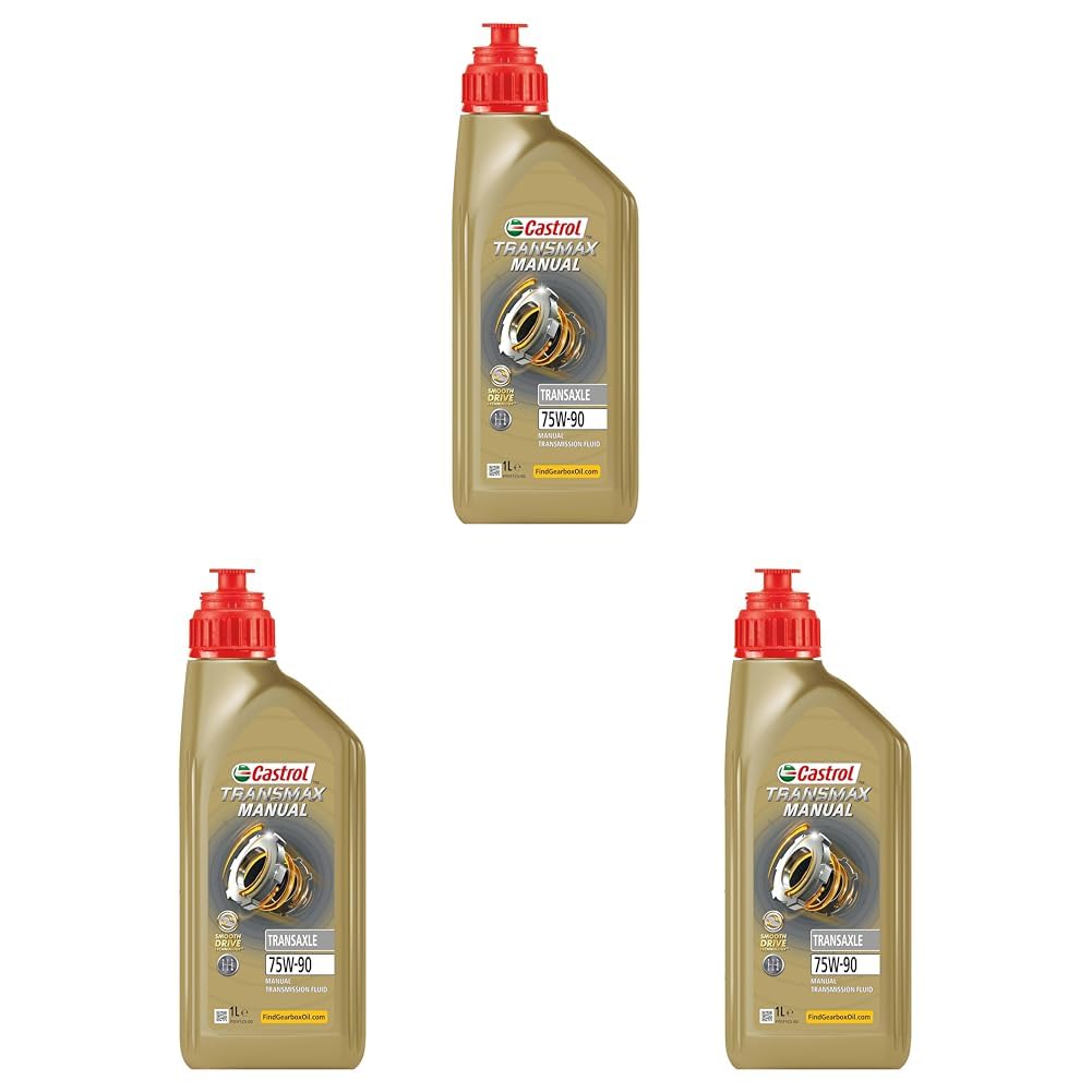 Castrol TRANSMAX Manual Transaxle 75W-90 Getriebeöl, 1L (Packung mit 3)