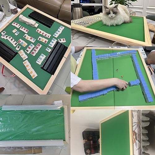 Zusammenklappbarer Spieltisch – tragbares, leichtes Design für einfache Lagerung, ideal für Poker, Mahjong und Dominosteine