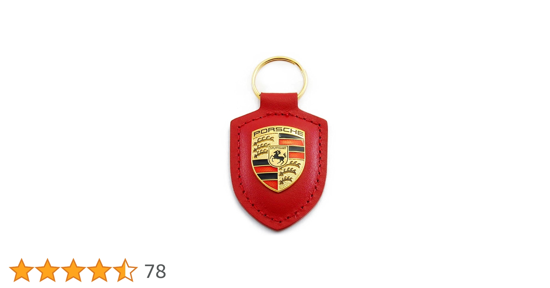 【美品】ポルシェ（PORSCHE）純正品 レザー製 キーケース：ボルドーレッド ポルシェレザーキーケース 純正品 ボルドーレッド 美品