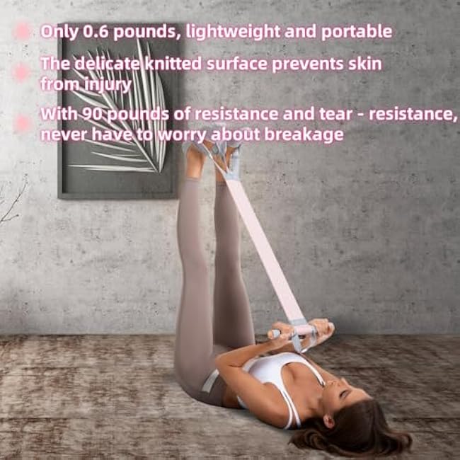 Multifunctional Tension Rope Set ¨C Sit-Up Assistance, Knitted Fitness Equipment for Abdominal/Waist/Arm/Leg Stretching & Weight Loss Training£¬Gift a 90 Pound Knitted Resistance Strap
