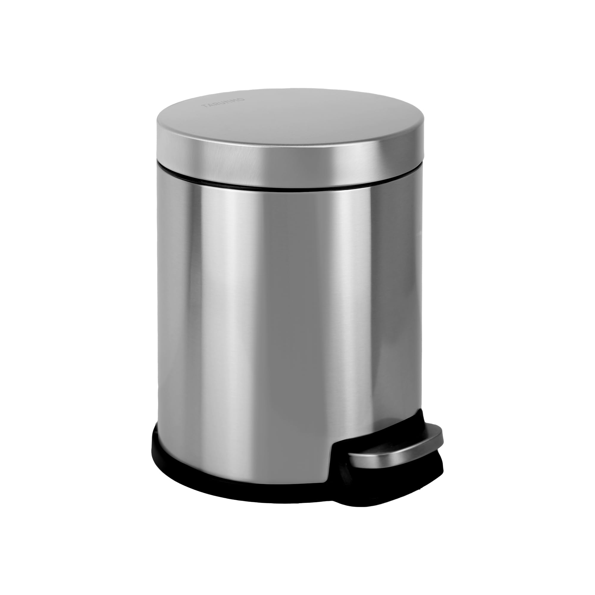 Restmülleimer Deckel Aus Edelstahl,Mülleimer Soft-Close,5L Trash Bin Tretmülleimer Mit,Toilet Trash Bin 5L Herausnehmbarer Innenbehälter (Original, 5L)