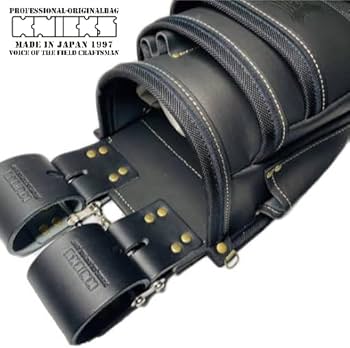 Amazon.co.jp: ニックス 腰袋 総ヌメ革 3段 KBB-301DDX バリ