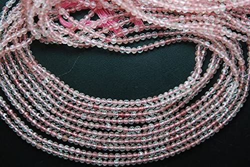 Quartz fraise facetté 3mm pour création de bijoux haute joaillerie