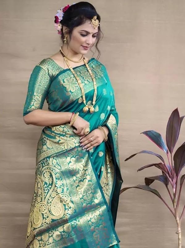 Image of RENVAANI Women's Traditional Kanjivaram Kanchipuram Silk Unstitched Lehenga Choli with Dupatta (MAROON DUP PINK)