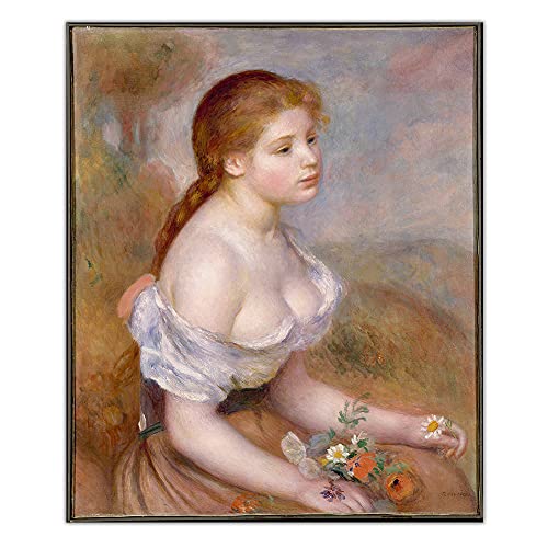 Kit créatif peinture 5D Renoir Jeune fille aux marguerites, cadeau idéal fait main 30x40cm