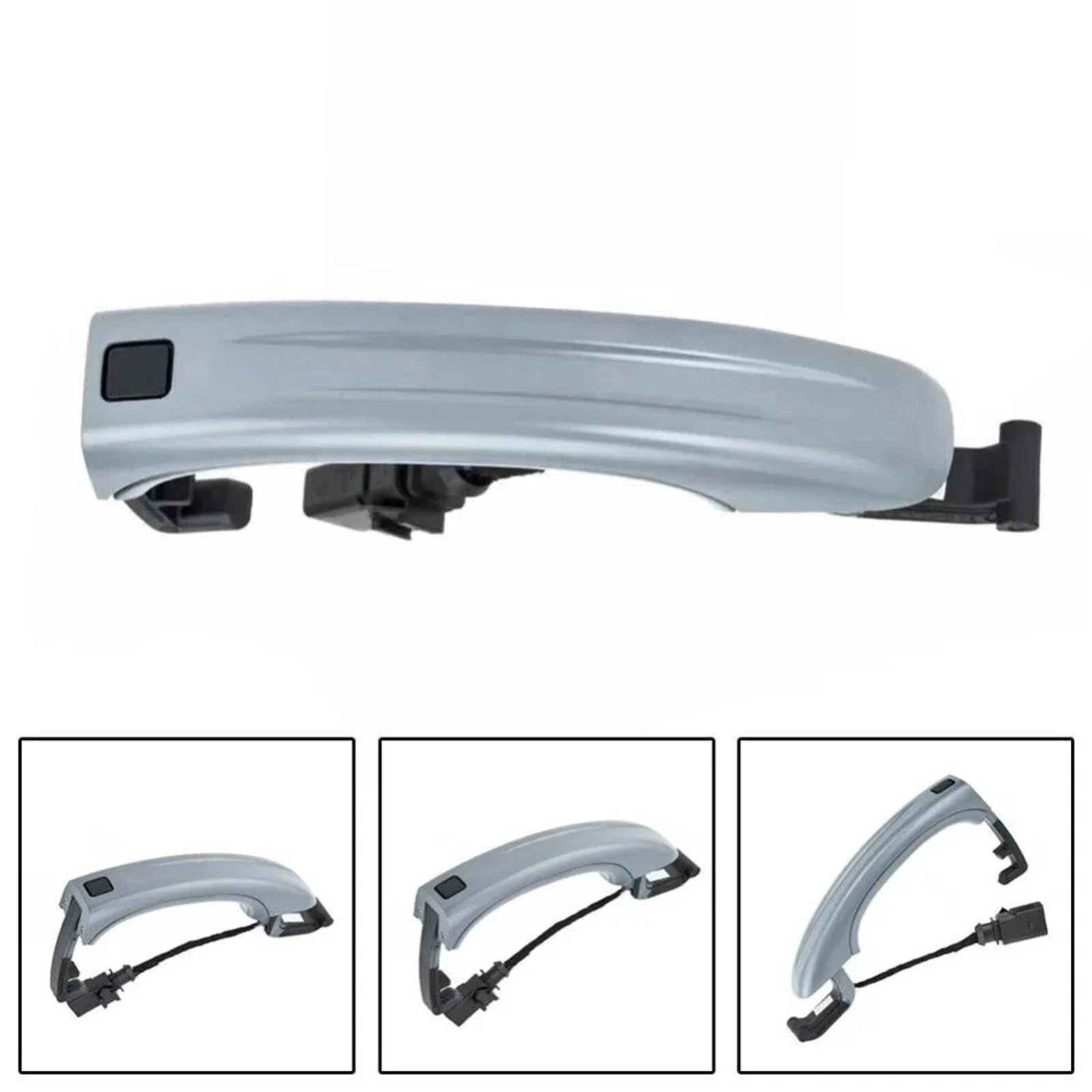 Adatto per Audi Q7 2007-2015 maniglia Rivestimento Interno Auto | Maniglia per porta esterna senza chiave Comfort Access 4L0837205B/4L0837207A