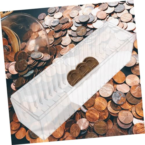 Caja transparente para 20 monedas de plástico Lurrose miniatura 3