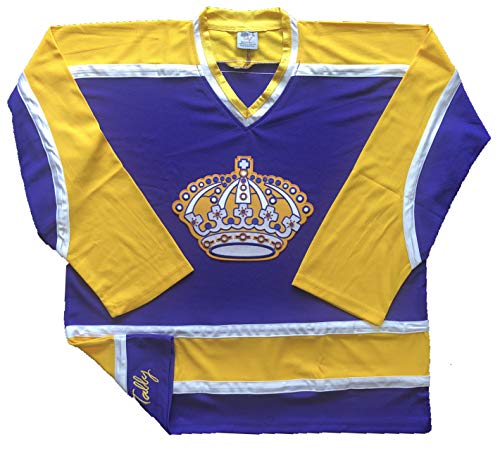 Kings Hockey Jerseys - We are Ready to Customize with Your Name and Number (Purple, Adult Large)