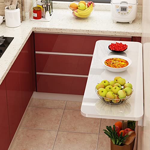 Support robuste pour cuisine et table murale rabattable en bois véritable - 2