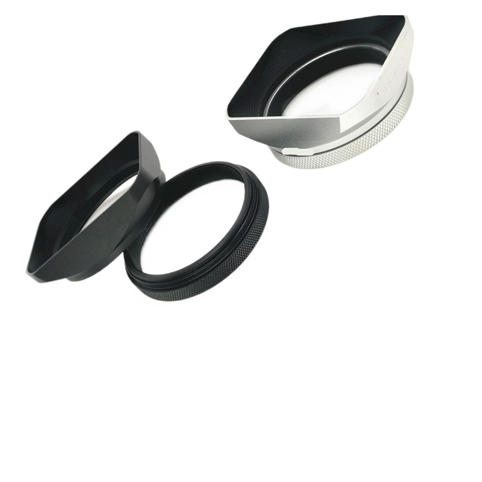 Couvercle de Capuchon d'ombre Pare-Soleil carré 49mm for caméras X100VI X100V X100F X70(Black 2)