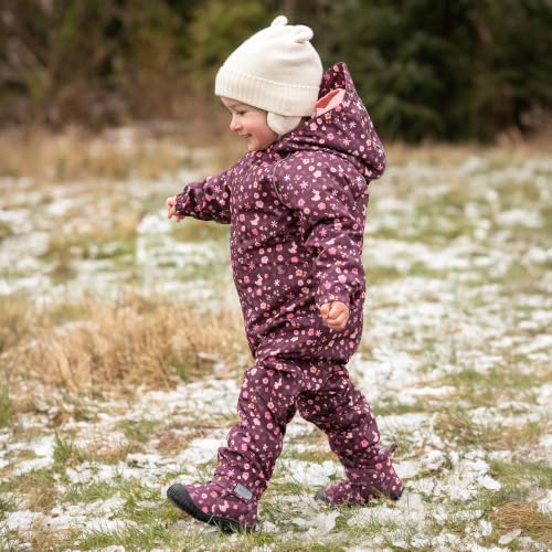 Image of JAN & JUL Cozy-Dry Snow & Rain Play Suit for Toddlers | Waterproof, Fleece-Lined, PFAS-Free, One-Piece Coveralls for Kids, Windproof, Adjustable, Safety Reflective Piping