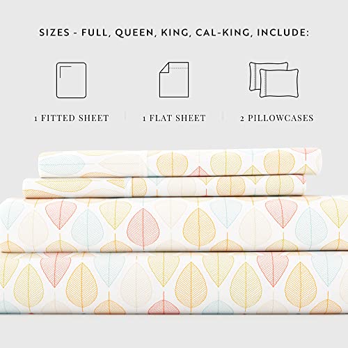 Linen Market 4 Piece Full Bedding Sheet Set (Yellow Fall Foliage) - Image 4