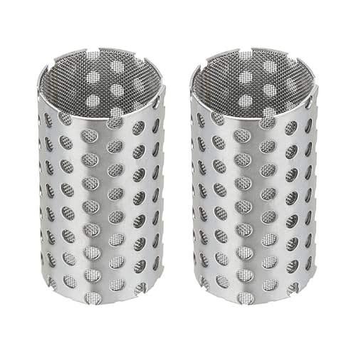PATIKIL 2 Pcs 18mm OD Strainer Mesh, 32mm H 80 Mesh Screen Y Shaped Strainer Filter Valve Mesh Screen 304 Stainless Steel Double Layer Strainer Mesh for Debris Pump Water Oil Separation