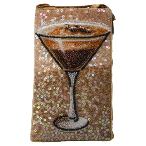 Bamboo Trading Company Cocktails Anyone Club Bag Beaded Phone Crossbody2