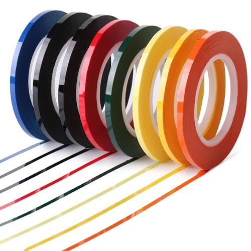 Mr. Pen- Whiteboard Tape, 8 Rolls, 1/8 Inch (3mm), Colorful