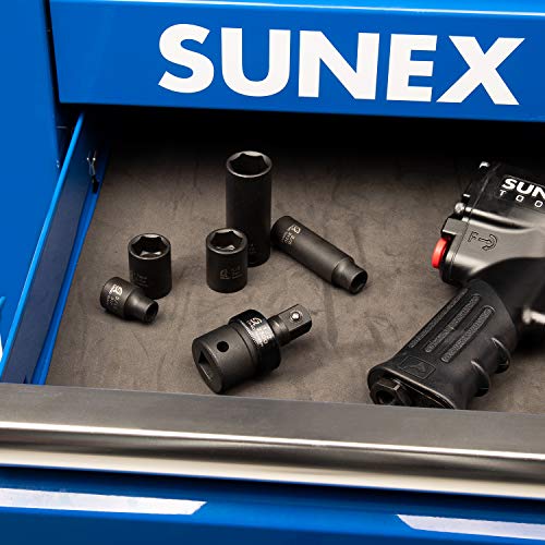 Sunex 2300, 1/2" Drive, Universal Impact Joint, Cr-Mo Steel, Radius Corner Design, Flexible, Meets Ansi Standards #TOP4