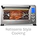 hOmeLabs Digital Countertop Convection Oven - 1500 Watts, Stainless Steel Exterior with Baking Pan Broil Rack Rotisserie Fork and Removable Crumb Tray - 6-Slice LCD Display Compact Toaster Oven