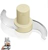 Repuesto para Cuisinart DLC-7, DLC-001TXA Cuchilla de acero CSR, compatible con procesador de alimentos Cuisinart de 14 tazas DFP-14BCNY DFP-14BCNR DFP-14N etc., cuchilla principal de acero inoxidable DLC-001TXB 1