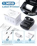 Phomemo M110 Label Printer, 3 Label Rolls Set, Upgraded Label Maker Machine for Phone and Windows/Mac(USB), Bluetooth Label Maker for Home, School, Office and Small Business - Image 9