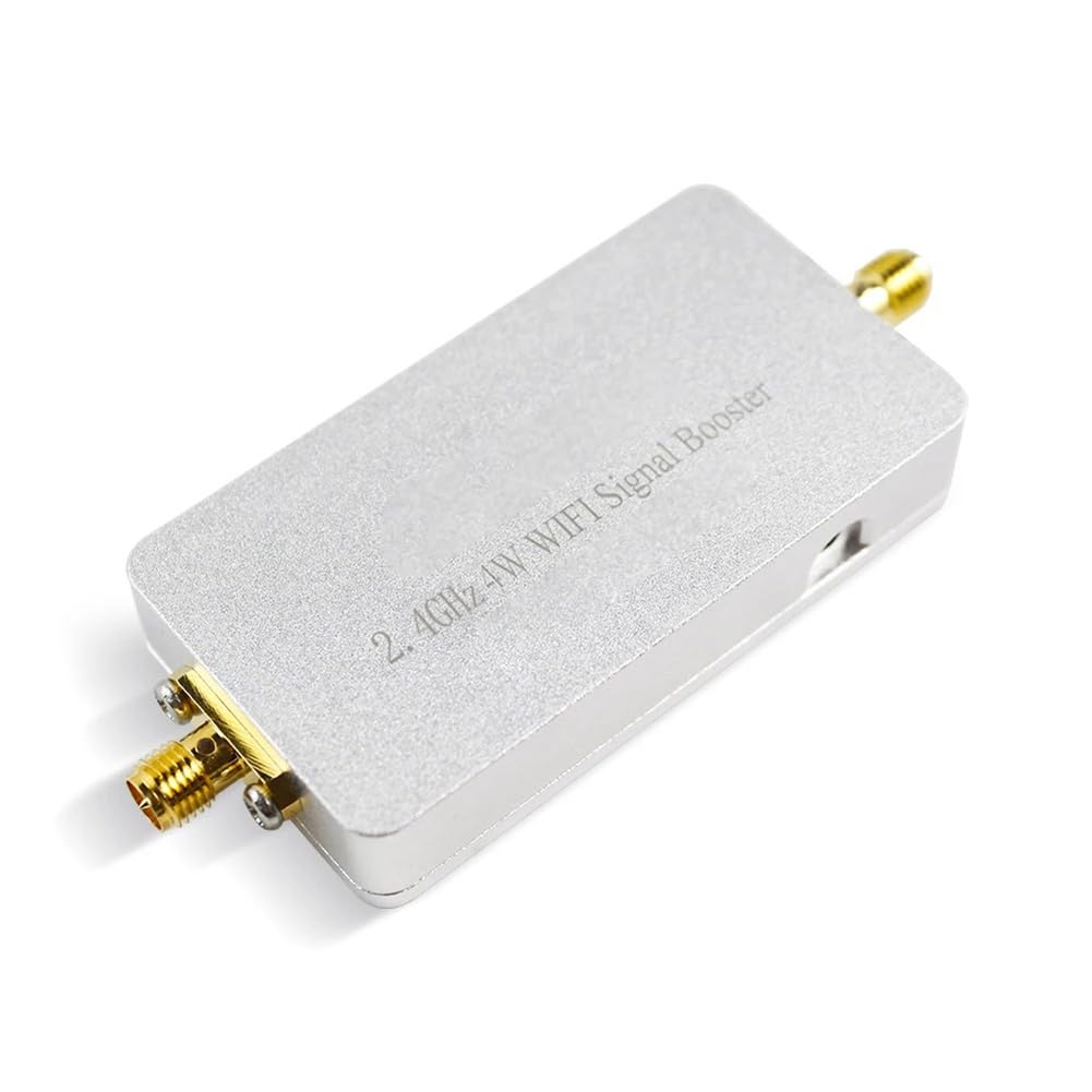 Amplificador de Señal WiFi Booster 2.4GHz 4W Plug & Play con Antena Desmontable, Extensor de Rango de Señal para Router de Dron, Enchufe EU.