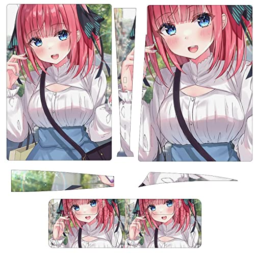 PS5 スキンシール ディスク 五等分の花嫁 中野二乃 プレイステーション5 スキンシール 全面保護 側面/両面対応 保護ステッカー PS5 対応 耐久性 本体 コントローラー 保護シール 簡単取付 薄型 傷隠せ 摩擦保護 抗衝撃 汚れ/ホコリ防止 指紋/