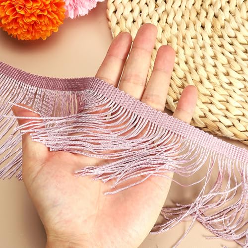 Franges beige clair 10 verges pour rideaux et deco PATIKIL - 4