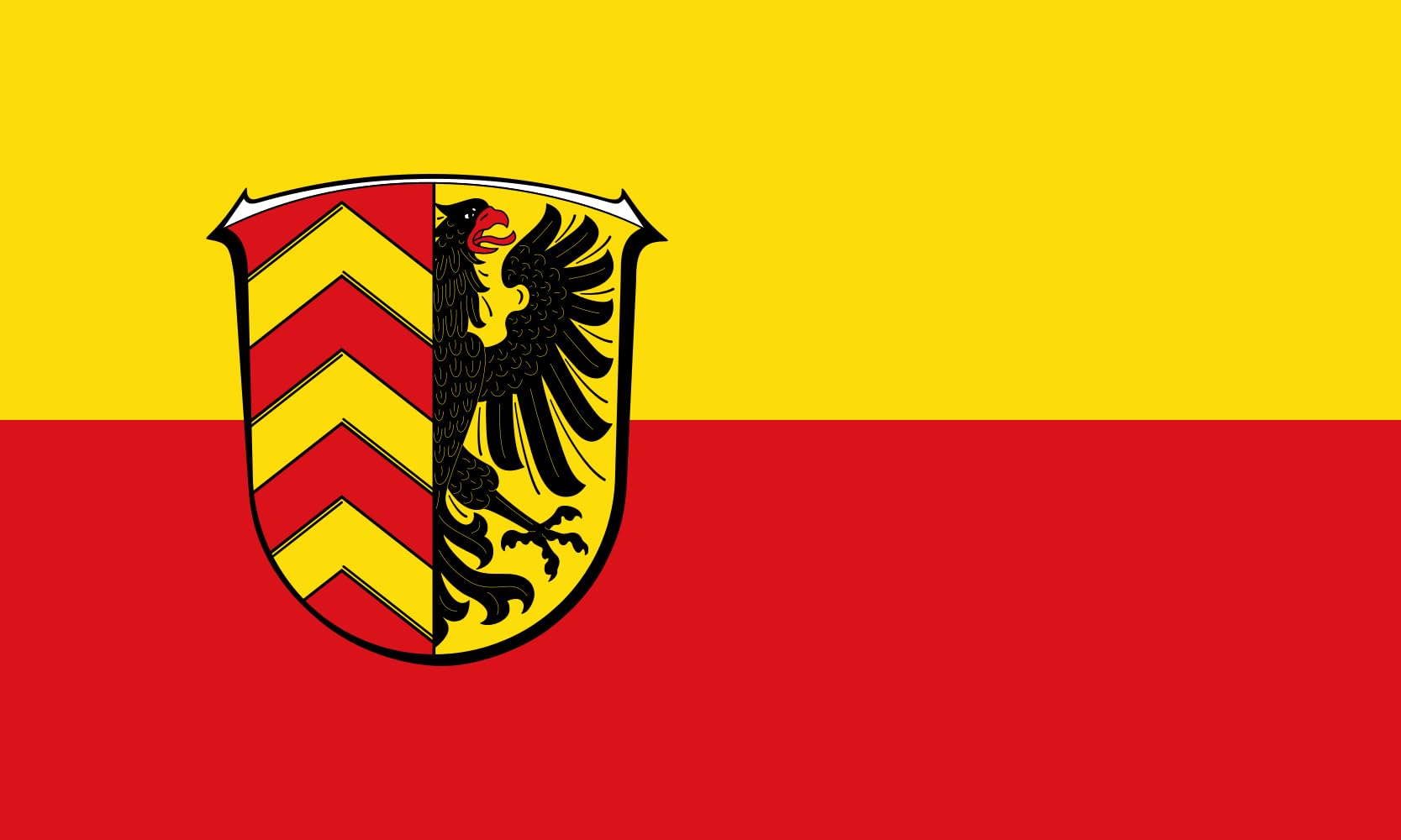 Drapeau Nidderau Hesse Allemagne grand format pour mât de commune
