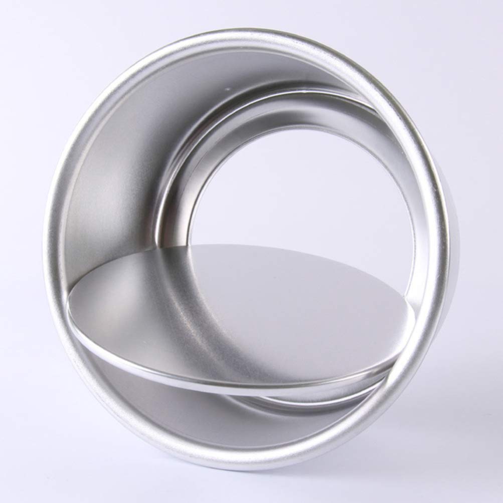 Cabilock 4 Piezas Molde para Pastel De 6 Pulgadas Molde para Hornear Pan Molde para Chocolate Molde para Pasteles Soporte De Pared para Estante De Microondas Cacerola Mollete Antiadherente