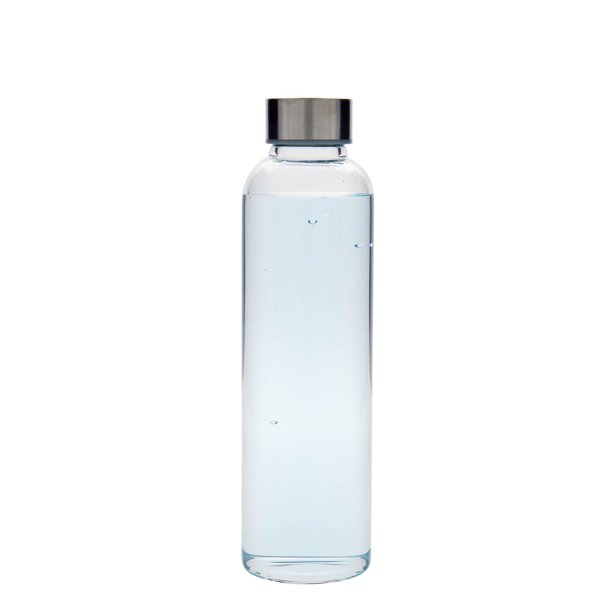 Set di 6 borracce Perseus da 500 ml in vetro trasparente con tappo a vite in metallo