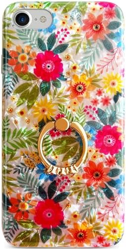 Amazon.com: Qokey Flower Case for iPhone SE 3rd & 2nd Gen,for iPhone 7/ ...