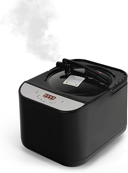 PEEKO Larger Sauna Steamer 4L, 1500W Steam Generator,Steamer Pot with Remote Control, Steam Cup, Timer, 16 Levels, 7.7x 12.5x9.1,