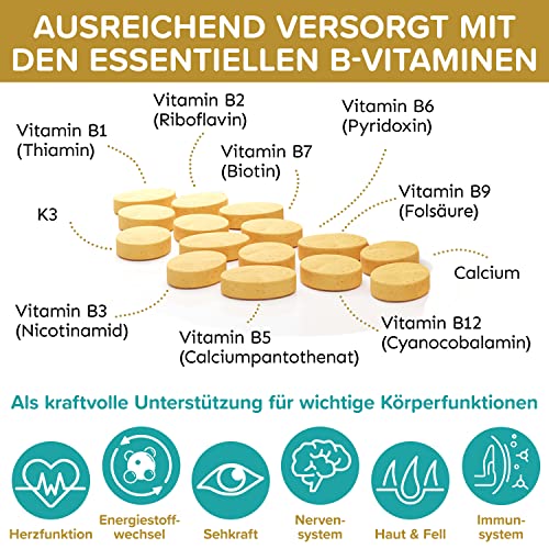 NATUREFLOW Vitamin B Komplex Hund Made in Germany Hochdosierte B