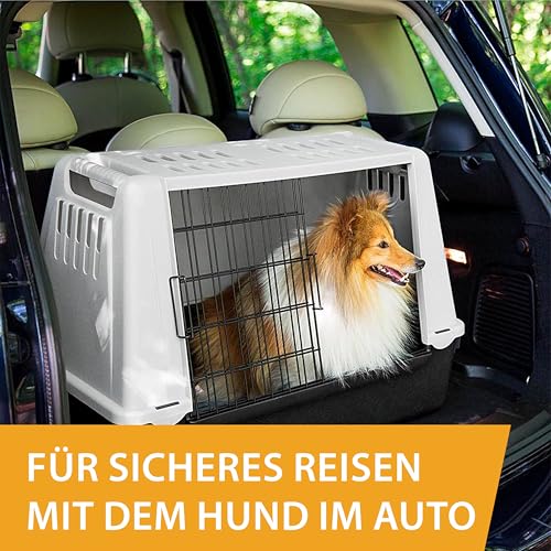Ferplast Trasportino per Cani da Auto ATLAS CAR MINI con Griglie per l'aerazione, Tappeto Drenante incluso