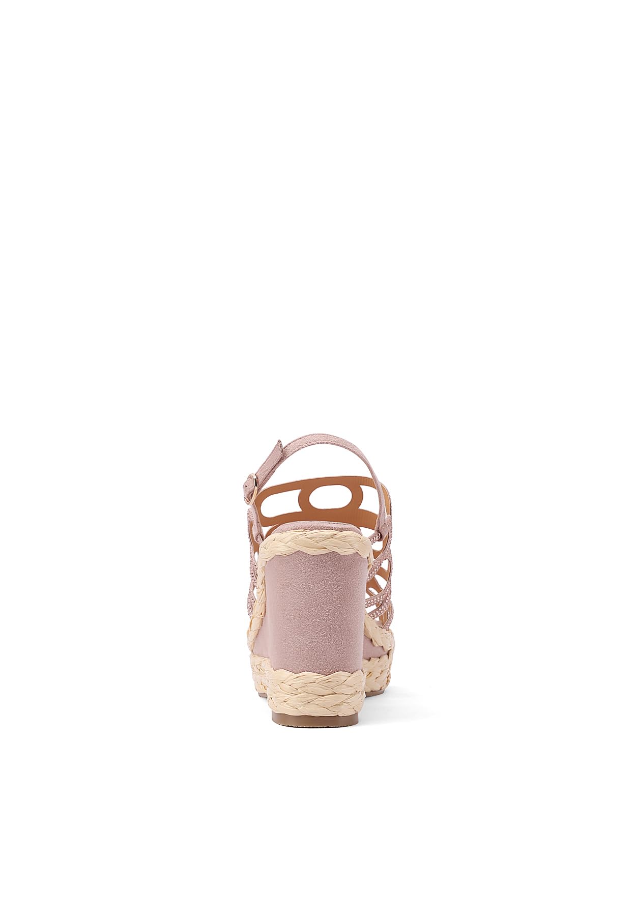 QUEEN HELENA Zeppe con Strass Sandali con Plateau Casual Donna ZM9648