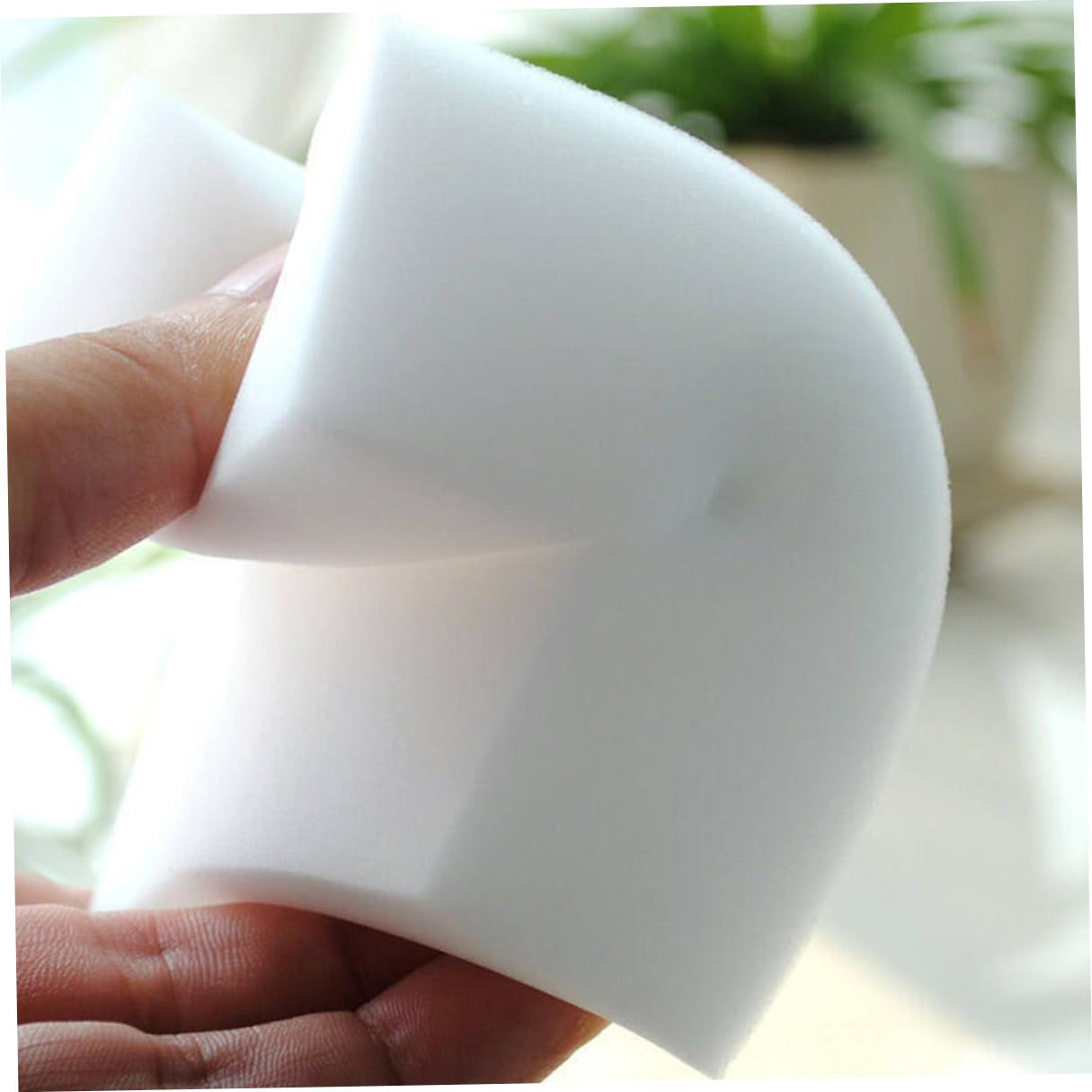 GARVALON 20 pièces Éponges de Nettoyage Multi-usages Non Rayantes pour Cuisine et Maison Anti-Rayures Blancs Nettoyage de Vaisselle Surfaces et Murs