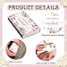 60 Pcs Flower Blank Matches Containers 2.2 x 1.4 x 0.3 Inches Decorative Match Boxes Wedding Party Favor for Guests Bridal Baby Shower Graduation(No Matches) (Pink Flowers)