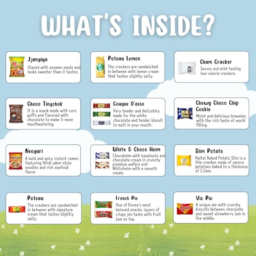 Unha'S Asian Snack Box UNHA-50 Korean Snack Box Variety Pack thumb #1