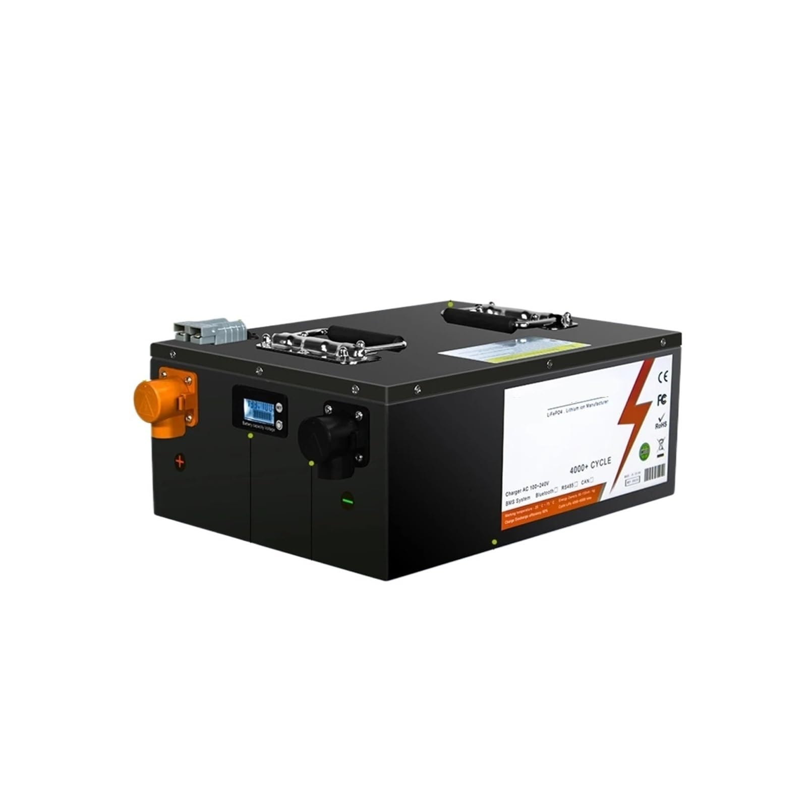 Batería LiFePO4 de 24V, 100Ah, 200Ah, 300AH, Bluetooth incorporado, BMS, más de 6000 ciclos for el hogar, RV, autocaravana Solar fuera de la red(24V 200Ah)