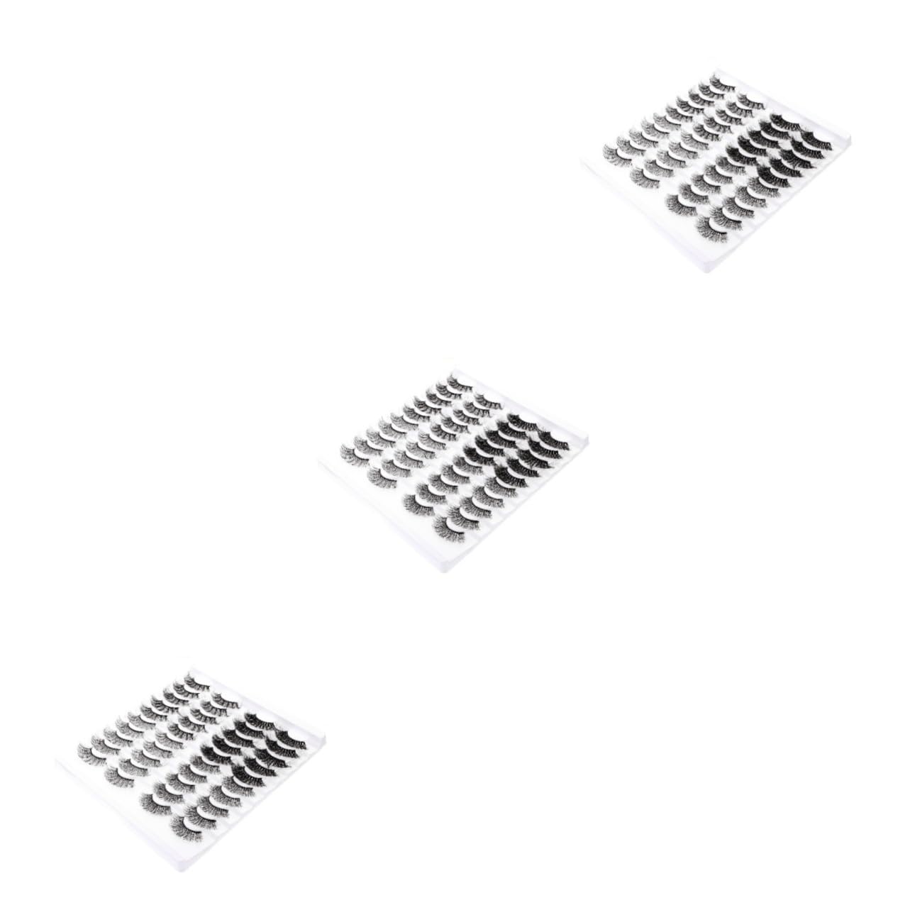 Healeved 60 Paires De Faux Cils Artificiels Faux Cils Naturels Réalistes Fille Cosmétiques Fille Maquillage Cils Cosmétiques Maquillage