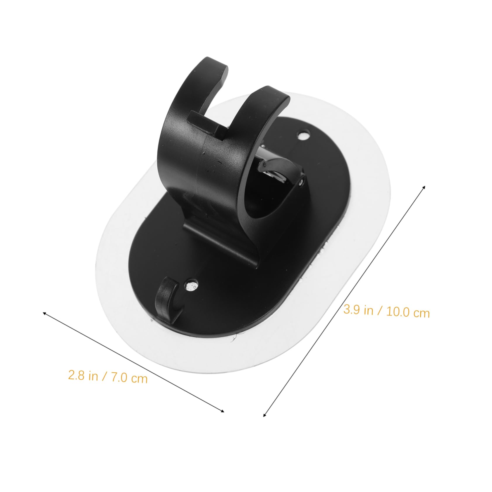 TOPBATHY 4sets Pinces À Tringle À Rideaux Accroches pour Tringles À Rideaux Support Tringle Rideaux Crochets Tiges Canne À Pêche Cintres De Rideaux Support De Tige Plastique Black 4pcs * 4