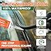 RTV Silicone Sealant Adhesive, 100% Waterproof Silicone Caulk, Strong Adhesion, Shrink & Crack Resistant, All-Purpose Caulk for Car, Kitchen, Bathroom, Window & Door Sealing – 3.4 Fl. Oz (Black)