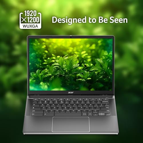 Acer Chromebook Plus 514 CB514-3H Laptop - AMD Ryzen 5 7520C, 8GB, 256GB SSD, Integrated Graphics, 14" WUXGA, Google Chrome OS, Iron - 5